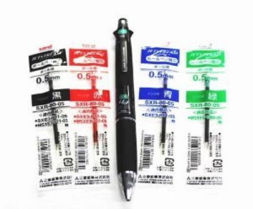 Uni-ball Jetstream 4&amp;1 4 Color 0.5 Mm Ballpoint Multi Pen(msxe510005.24)+ 0.5 Mm