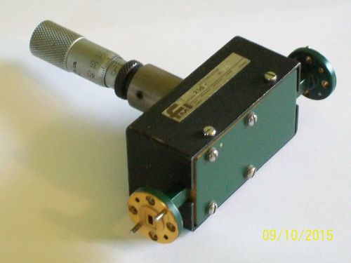 FMI FLANN MICROWAVE waveguide WR15 WG25 25020 50-75 ghz attenuator 25020