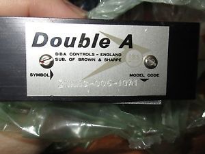 DOUBLE A ZNNNC-005-10A1 VALVE PART NEW NO BOX AS PICTURED PART DBA CONTROLS