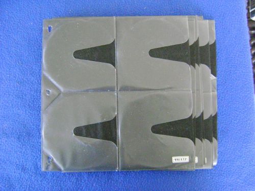 CD/DVD Storage Double Side Pages Sleeves Fit 3 Ring Binder 12 Sheets - Vaultz