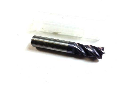 1/2&#034; Hanita Varimill Carbide TialN 4 Flute w Radius End Mill (O 918)