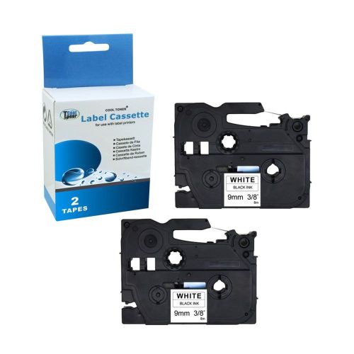 Cool toner compatible p touch label tape replacement for brother tz-221 tze-2... for sale