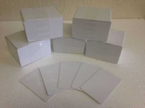 500 x cr80 .30 mil graphic quality blank white pvc credit card id printer sealed for sale