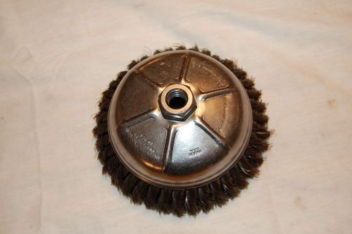 USA made 7&#034; Knotted Wire Cup Brush 6,600 RPM&#039;s