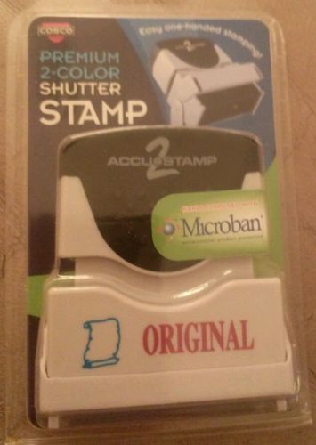 Cosco microban premium 2 color shutter stamp &#034;original&#034; free shipping new for sale