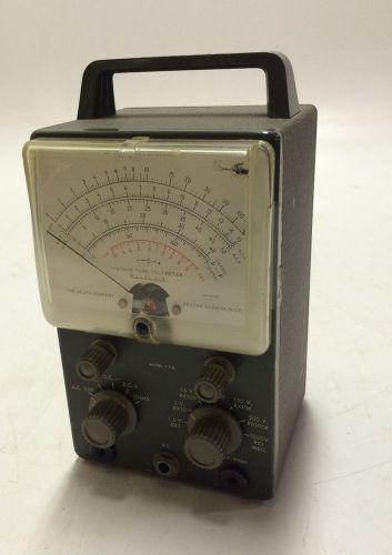 Vintage Heath Kit Model V-7A Vacuum Tube Voltmeter Weston Electric Meter