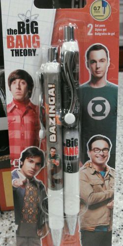 THE BIG BANG THEORY GEL INK PENS BY INK WORKS - UNOPEND IN  MINT CONDITION