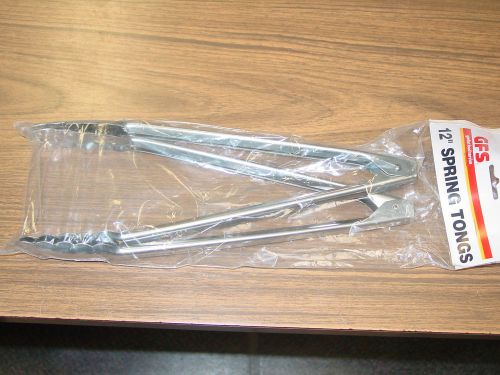 COMMERCIAL SPRING TONGS   STAINLESS STEEL