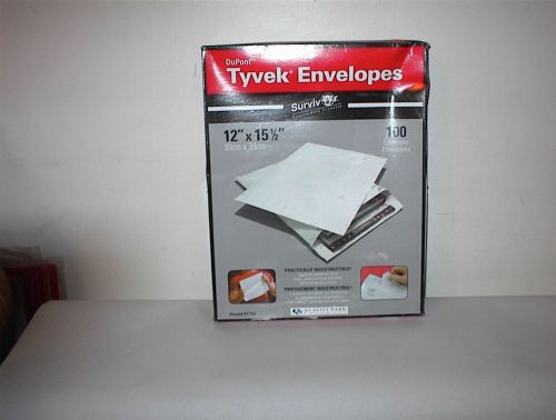 Tyvek Mailer, Side Seam, 12 x 15 1/2, White, 100/Box  $34.95