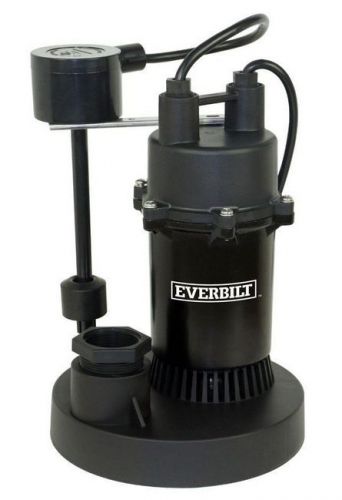 New Everbilt 1/3 HP Submersible Water Sump Pump Vertical Switch Automatic Switch