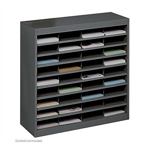 Safco products e-z stor steel literature organizer  36 letter size compartments for sale