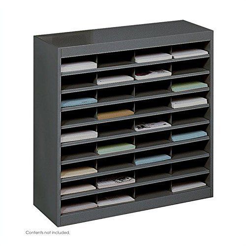 Safco Products E-Z Stor Steel Literature Organizer  36 Letter Size Compartments