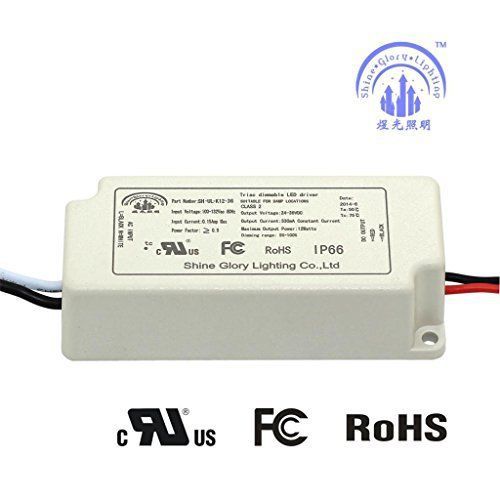 Shine Glory Lighting Triac Dimmable Driver LED Constant Current Driver 12W 24-36