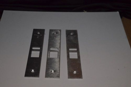 Schlage Mortise Lock faceplate lot of 3