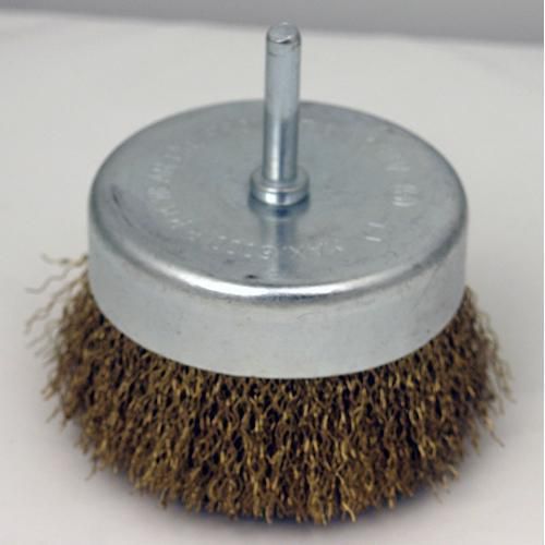 3-1/2 brass coated cup brush for sale