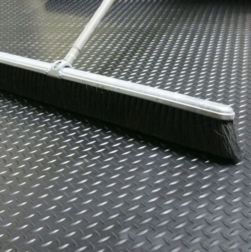 Rubber Floor Mat Work Protection Matting Diamond Plate Runner Garage 9ft X 48in