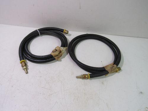 GATES 3/8&#034; 300PSI WP FLAME RESISTANT HYDRAULIC HOSE 62&#034; (LOT OF 2) ***XLNT***