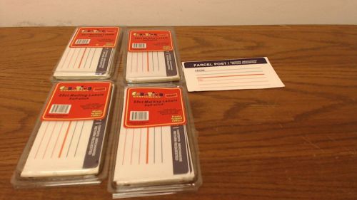 100 Self Adhesive Parcel Post mailing Labels 4 packs of 25 #SLA