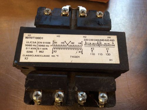 9070T100D1 Square D SQD Industrial Control Transformer 0.1kVA 50/60hz