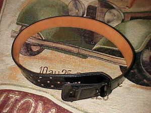 Don Hume Police Border Patrol Glossy Leather Belt B101 size 36 NEW No Buckle