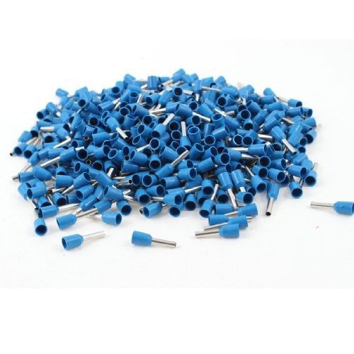 Gino 1000pcs crimp connector insulated pin terminal blue for awg 16 wire for sale