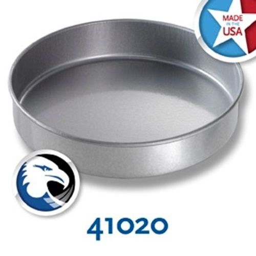 Chicago Metallic 41020 Cake Pan 10&#034; diameter x 2&#034; deep round non-coated  -...