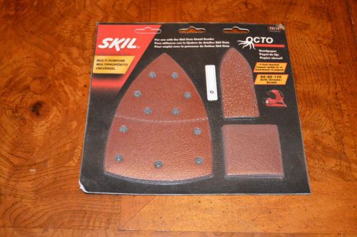 New SKIL 73114 Sandpaper For Octo Detail Sander  60-80-120 Grit -