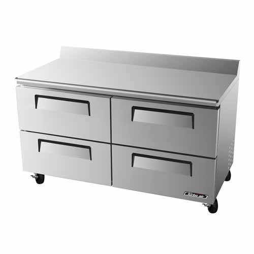 Turbo air twr-60sd-d4, 60-inch four drawer worktop refrigerator/lowboy - 16 cu. for sale