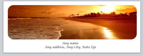 30 Personalized Return Address Labels Scenic Beach Buy 3 get 1 free (c771)