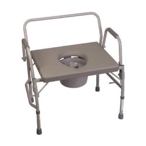 Bariatric Drop-Arm Commode, Free Shipping, No Tax, #8583