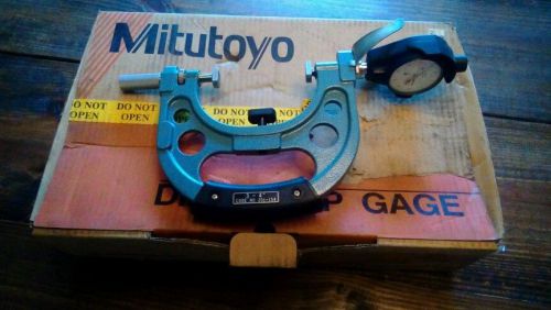 New unused Mitutoyo 3&#034; - 4&#034; dial snap gage with indicator