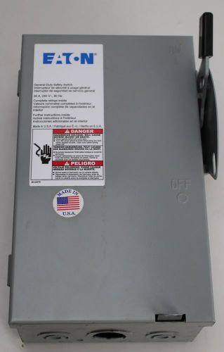 Eaton  type 1 enclosed 3-pole disconnect switch  dg321ngb usg for sale
