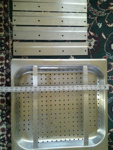 21 inch by 21 inch restaurant steam table tray with Hardware