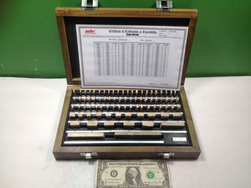 81 GRADE 2 GAGE GAUGE BLOCK USA CERT NIST TRACEABLE NEW