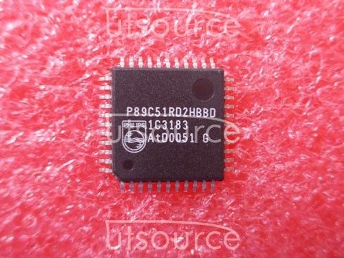 1PCS P89C51RD2HBBD  Encapsulation:QFP,80C51 8-bit Flash microcontroller family