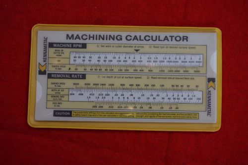 Vintage Kennametal speed and feed calculator in case