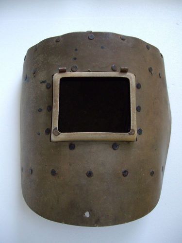 VINTAGE WELDING MASK SHIELD HELMET -  GREAT UNIQUE DECORATION