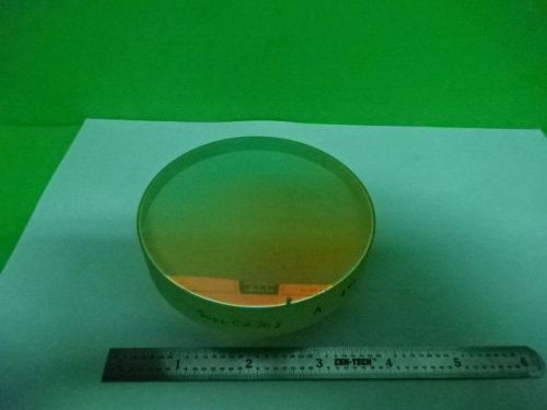 OPTICAL ZERODUR DICHROIC MIRROR [chip on back] LASER OPTICS AS IS #58-C-06