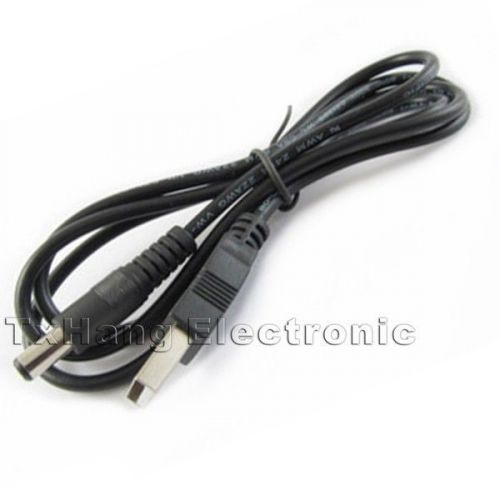 2PCS USB 2.0 to DC 5.5mm X2.1mm 80cm  USB to power Cord Cable MCU Power supply