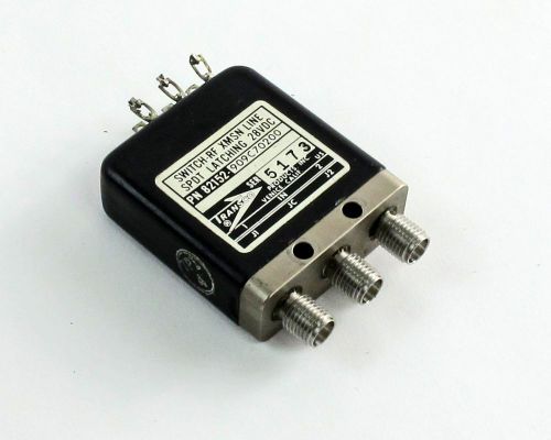 Transco 909C70200  RF Switch, XMSN Line, SPDT, Latching, 28VDC