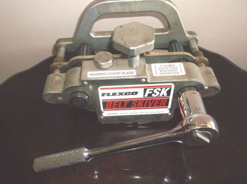 FLEXCO FSK BELT HEAVY DUTY CONVEYOR BELT SKIVER TOOL EXCELLENT CONDITION