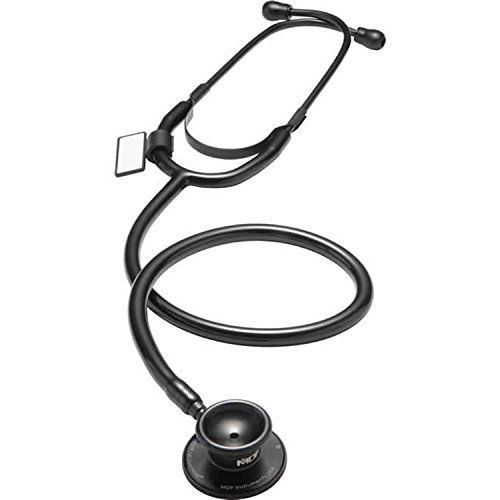 Mdf® dual head lightweight black stethoscope nurse doctor heart health medical for sale