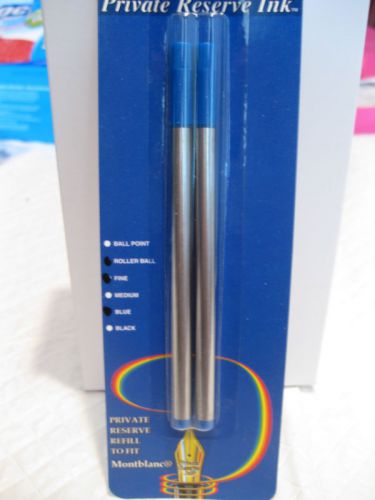 2 BLUE FINE ROLLERBALL REFILL-PR.RES- FIT MONTBLANC PEN
