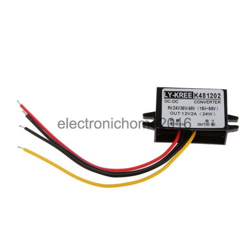 Durable car dc-dc buck step down voltage converter regulator 24v to 12v 2a for sale