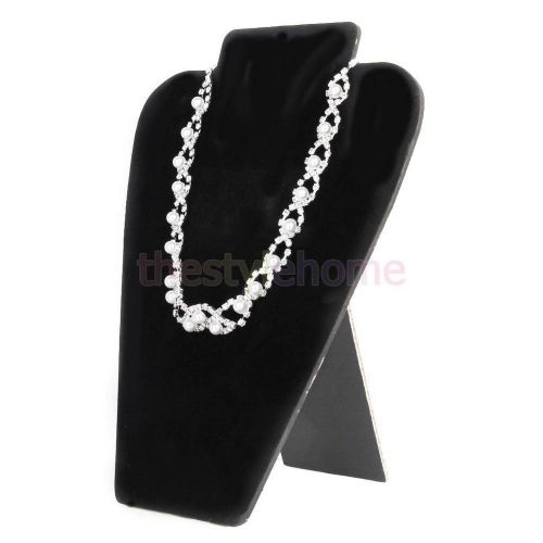 Velvet Bust Necklace Chain Jewelry Display Stand Holder Show Rack Shop