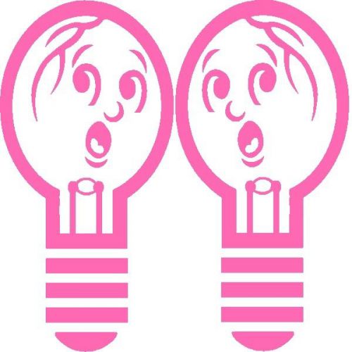 30 Custom Pink Freaky Light Bulb Art Personalized Address Labels