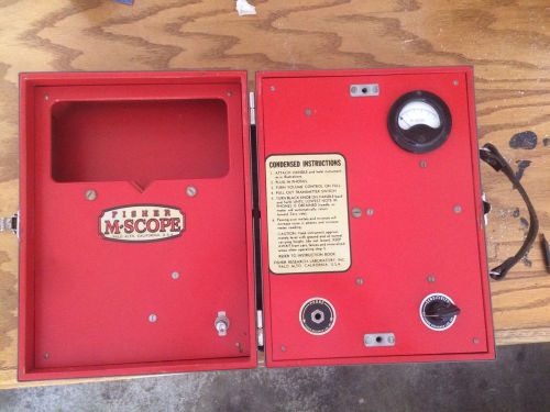 FISHER M-SCOPE TW-5 TRANSMITTER/RECEIVER, PIPE/CABLE LOCATOR, Metal Detector