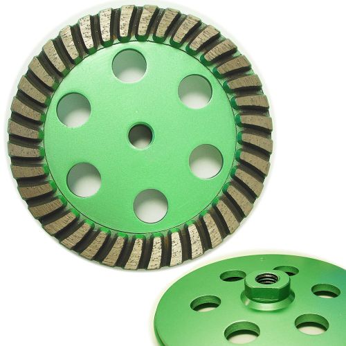 6” premium turbo diamond cup wheel for granite hard concrete - 30/40 grit for sale