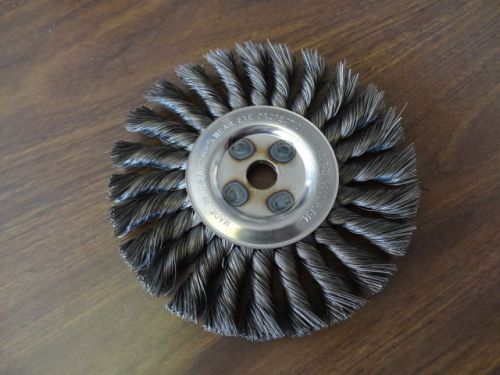 Osborn 6&#034; knotted wire wheel 1/2&#034; x .016 x 1/2&#034; - 5/8&#034; ah code 26043 (6 lot) for sale