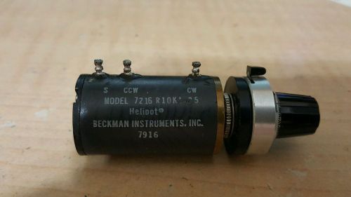 HELIPOT BECKMAN INSTRUMENTS MODEL 7216 R10K POTENTIOMETER DuoDial Knob